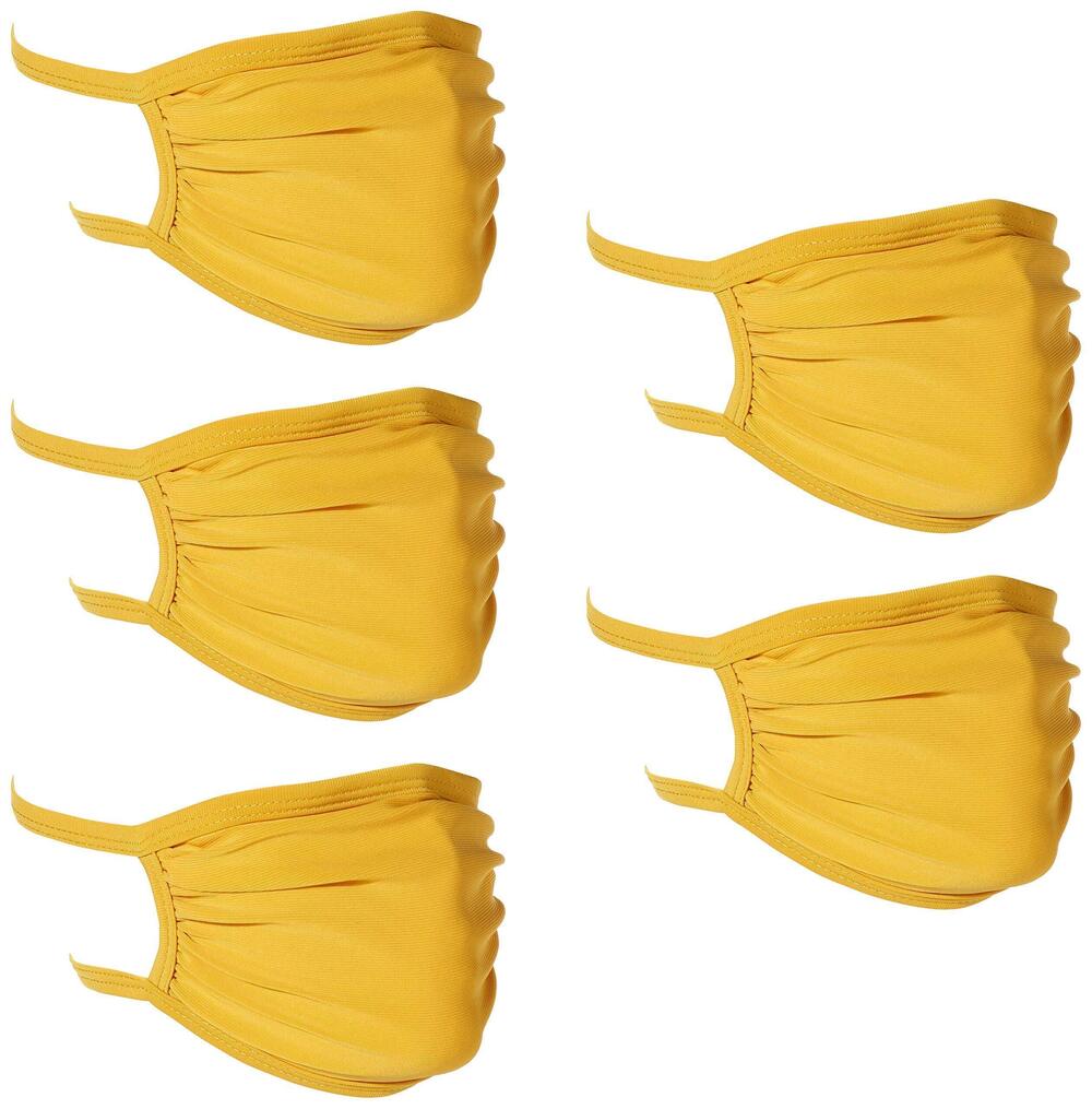 5826 Washable Fashion Face Mask, Mustard, One Size fits All